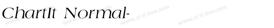 ChartIt Normal字体转换